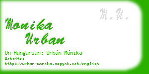 monika urban business card